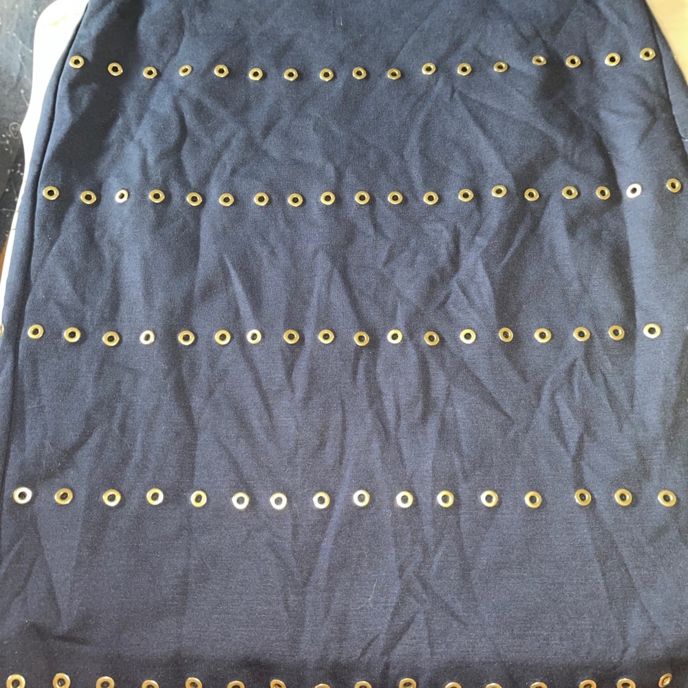 Nautica Navy Blue Grommet Pencil Skirt Women's 10